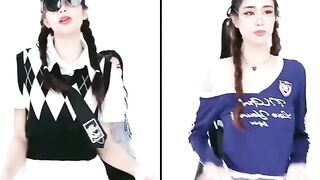 two "cute girl dancing" 1