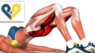 BEST Tone Buttocks exercise - Reduce buttocks and thighs with Bridging exercise