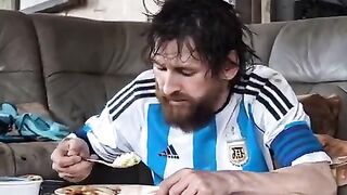 .Al made Messi's life homeless.