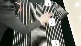 How to quickly fold a shirt