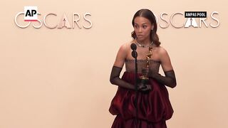 Zoe Saldaña addresses 'Emilia Pérez' backlash after Oscar win.