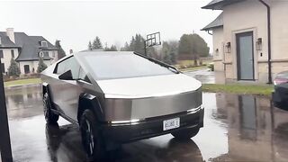 Enjoying a Tesla Cybertruck Drive in Canada!
