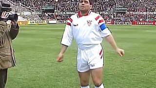 Maradona Dancing During Warm-up
