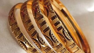 Latest 2023 gold bangles designs, beautiful gold bangles..