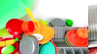 Unboxing Miniature Plastic Full Kitchen Set Collection _ Toy Cooking Game _ Kitchen Set Toy _ Review. Upload video