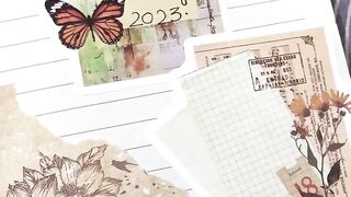 Journaling vlog  in Pakistan with brown paper