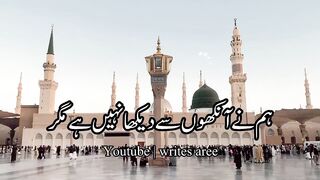 Humne Ankhoon Sa Dekha Nahi Hai Magar naat Urdu Lyrics