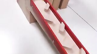 marble Run Race ASMR #258 Wooden Wave Course Colorful Marbles #marblerun #marblerunrace #asmr