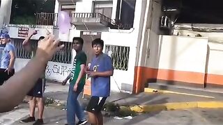#carnaval#bomba en la cara xd
