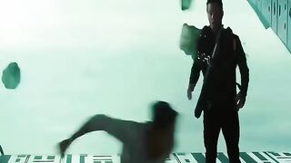 Horrific action scene