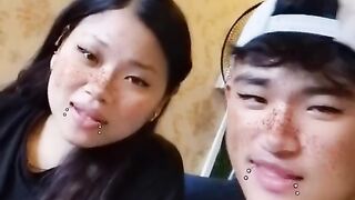 TikTok video with sisters