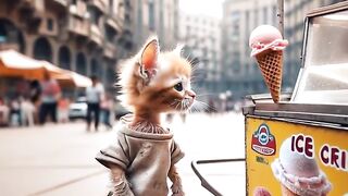 The poor kitten was made fun of by his friend because he had no money #SKmg