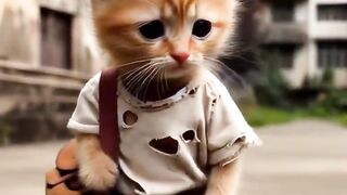 The two rich cats made fun of the poor kitten #SKMG