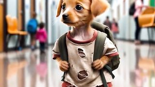 The poor puppy was made fun of by his friends because he did not have good clothes #BKRG2