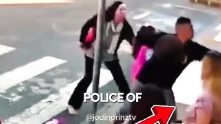 polisi wanita menembak perampok