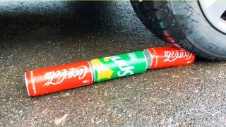 Esmagando coisas crocantes e macias de carro! -EXPERIMENTO: MELANCIA VS CARRO