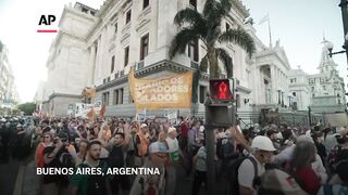 Clashes erupt in Argentina during pensioners' protest against Milei's austerity measures.