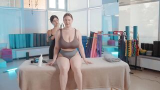 SPORT Shoulders and Back Massage with Massage Gun by Sabina to Liza - Sport ASMR Massage (1080p, h264)