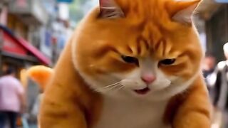 Cat care a little baby