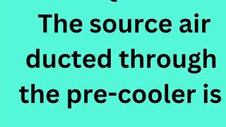 The source air ducted through the pre-cooler is