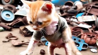 The poor kitten was made fun of because he didn't have a tractor #SKMG