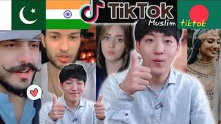 Korean guy reacts Muslim Tik-tok _ India, Pakistan, Bangladesh