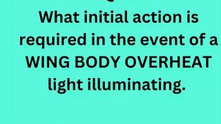 What initial action is required in the event of a WING BODY OVERHEAT light illuminating.