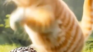 Fat cat seduces frog and cooks it