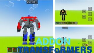 NEW UPDATE ADDON TRANSFORMERS Minecraft Pe 1.21