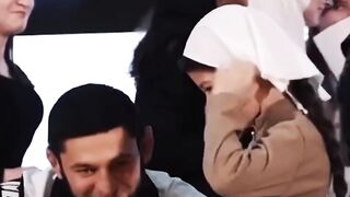 The girl who made khamzat cry ...
