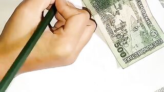 How to draw Bangladesh 500 taka note ll easy money drawing