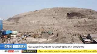 Garbage mountain of Delhi 'slowly poisoning' residents