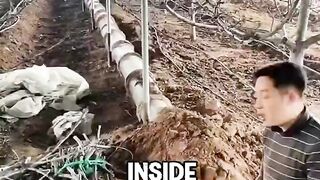 How do the Chinese protect their crops from frost?
