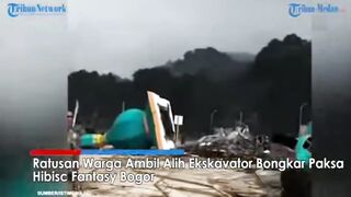 Ratusan warga ambil alih pembongakaran