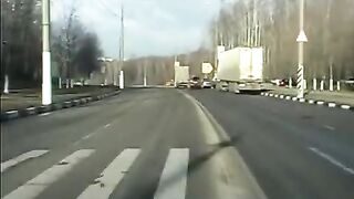 Chasing a Honda Accord in Moscow