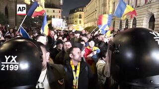 Chaos in Romania's capital after far-right Calin Georgescu barred from presidential redo.
