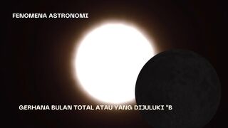 Gerhana Bulan Total atau yang dijuluki Blood Moon akan terjadi bulan maret 2025 ini