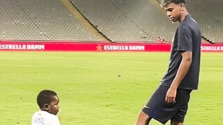 FCB Little Yamal is so cute