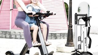 The Ultimate Folding Electric Parent-Child Scooter for Modern Moms