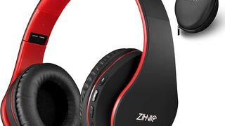ZIHNIC Bluetooth Headphones Over-Ear, Foldable Wireless and Wired Stereo Headset Micro