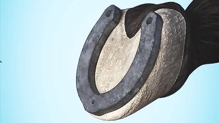 Horse bears weight by its strength.