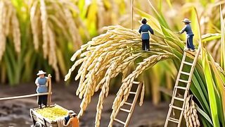 In the rice fields, we see the hope of a good harvest!