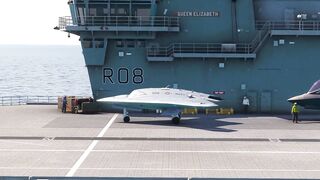This Northrop Grumman X-47B Takeoff from Aircraft Carrier is Insane!