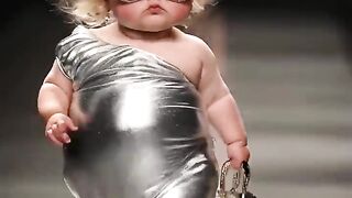 طفل عمره سنة يلتقط حقيبته ويهرب على مسرح عرض الأزياء #مضحك #لطيف.mp4