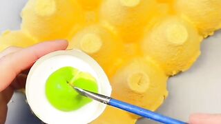 make mushroom creations from egg shell containers