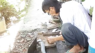 Aktifitas mbetulin cangkul