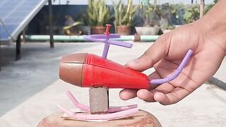 small helicopter making tricks