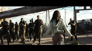 Laura and Wolverine vs Reavers