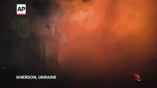 Ukrainian residents left reeling after shelling in Kherson.