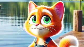 3d cat short video